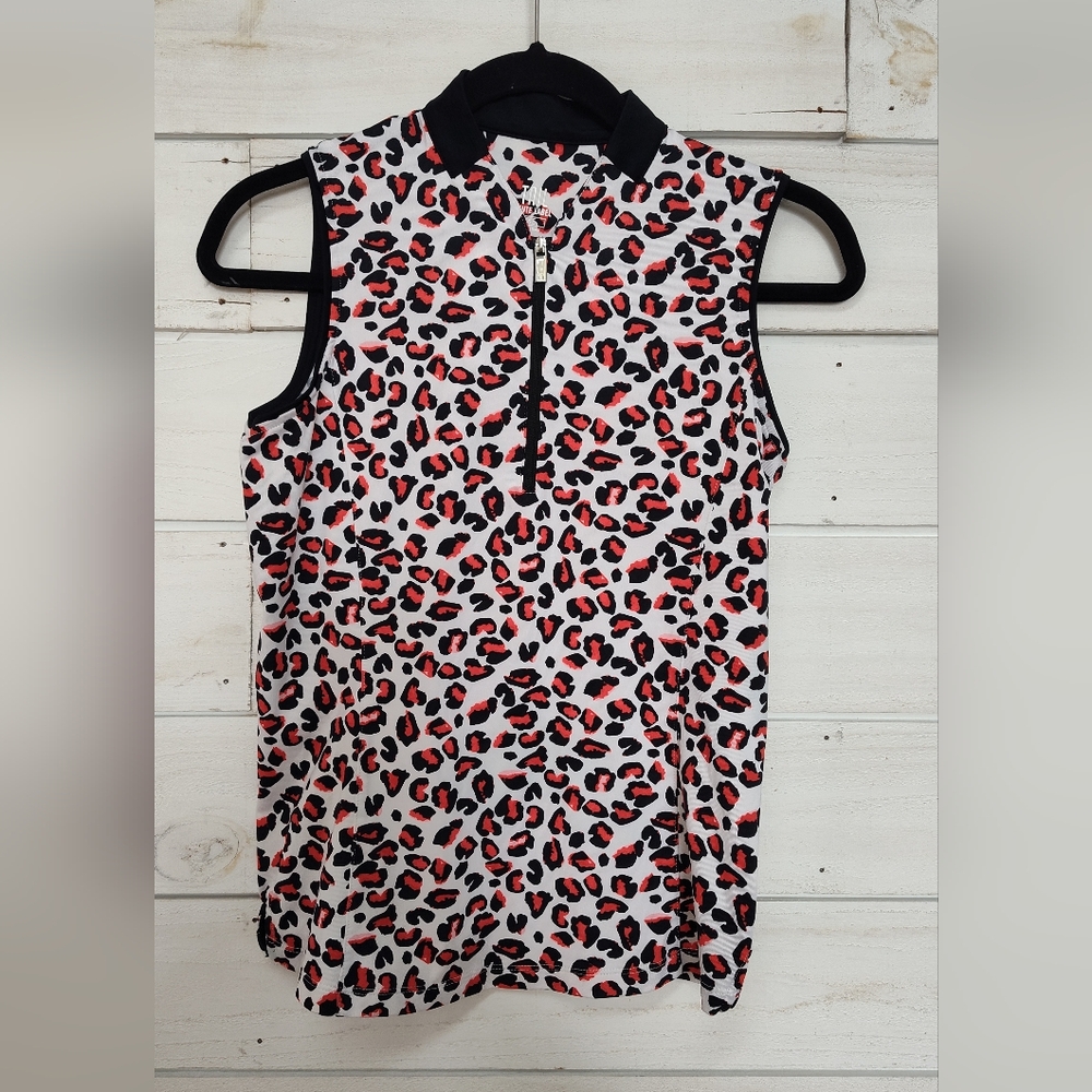 Tail Leopard Print Sleeveless Top